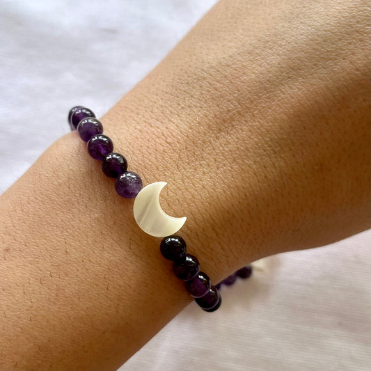 Amethyst Moon Bracelet