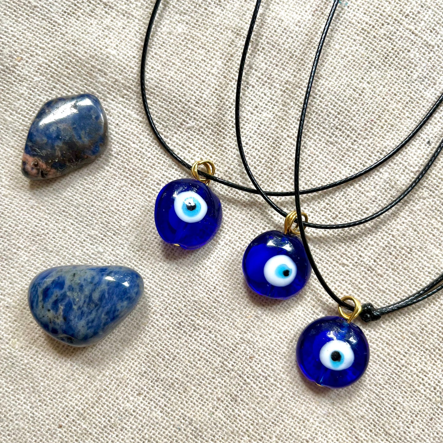 Evil Eye Murano Blue Pendant