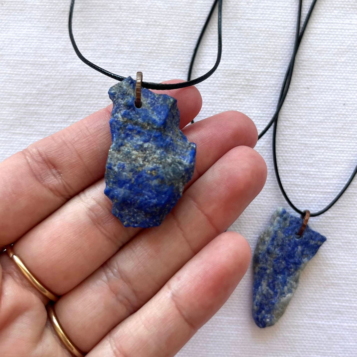 Lapis Lazuli Raw Pendant - Lithos Crystals