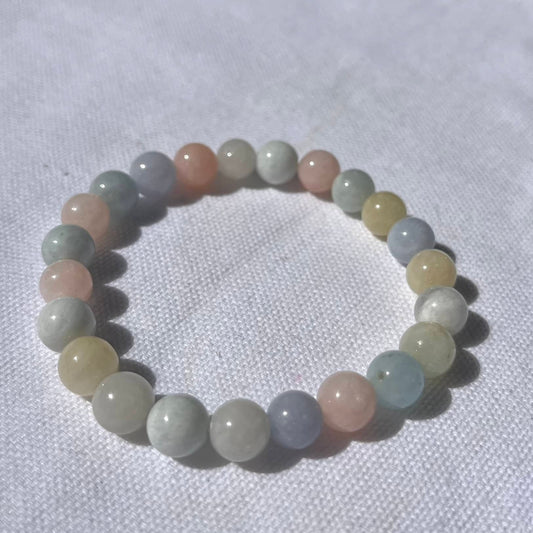 Morganite Bracelet - Lithos Crystals