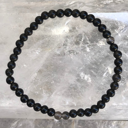 Obsidian Bracelet - Lithos Crystals