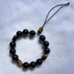 Obsidian Komboloi Worry Bead Bracelet - Lithos Crystals