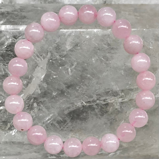 Rose Quartz Bracelet - Lithos Crystals