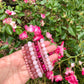 Rose Quartz Bracelet - Lithos Crystals