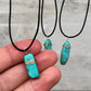 Turquoise Wire Wrap Pendant - Lithos Crystals